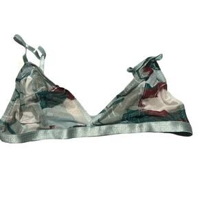 NWT Innamorata teal figure berry bralette